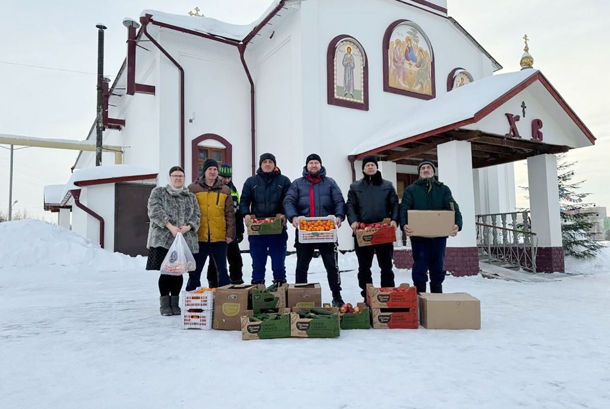 Фрукты, овощи и сладости для Дома милосердия и приюта для пожилых людей